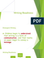 Writing Readiness