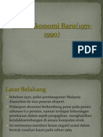 Dasar Ekonomi Baru(1971-1990)