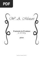 Fantasia in D Minor K. 397385g