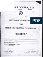 Manual Fresadora Correa