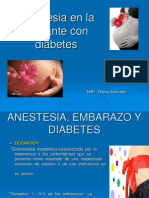 Anestesia en La Gestante Con Diabetes