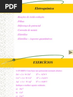 EletroquímicaExercícios