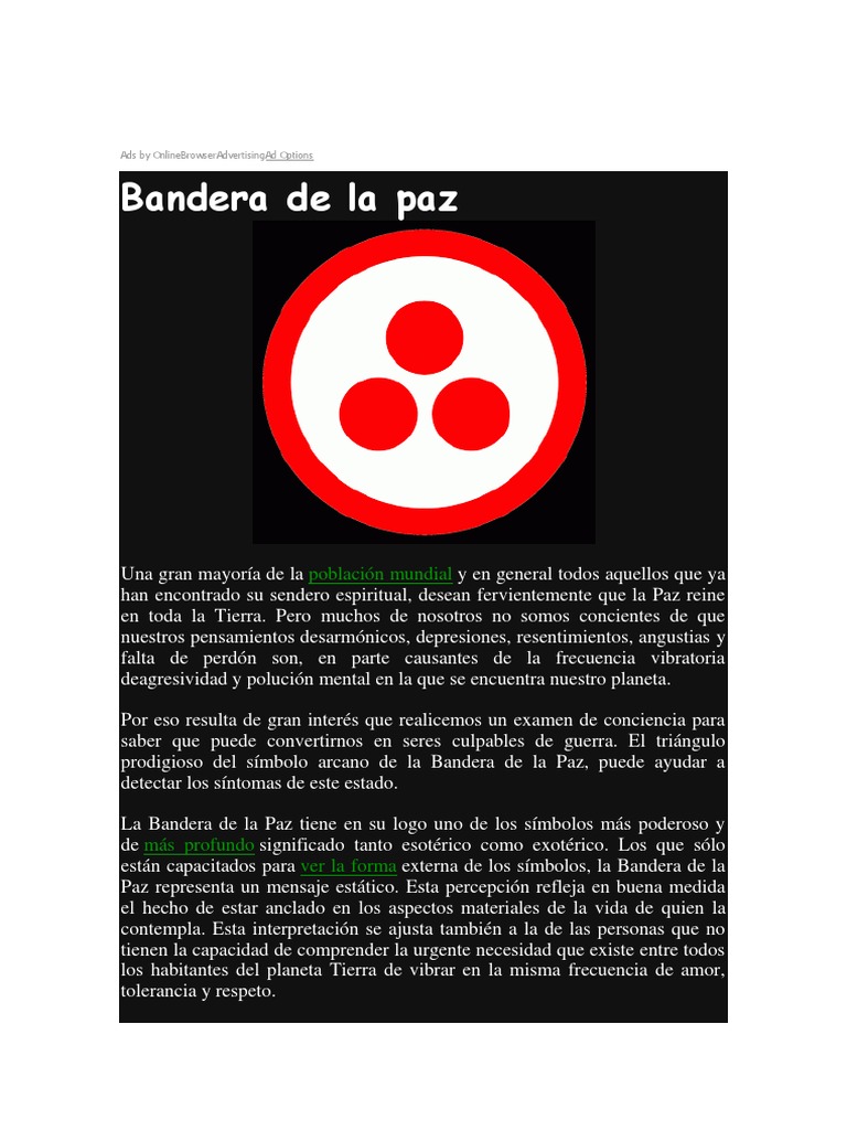 Bandera de La Paz | PDF | Paz | Los símbolos