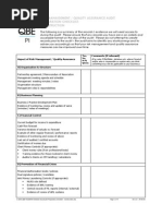 Audit Preparatory Checklist