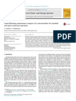 Load-following performance analysis of a microturbine for islanded
and grid connected operation