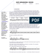 Jazz Arranging - Drums PDF