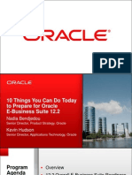 10 Things You Can Do Today to Prepare for Oracle E-Business Suite 12.2
