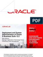 Deployment and System Administration of Oracle E-Business Suite 12.2