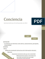 Conciencia-Seminario Del Lunes 25 de Noviembre de 2013