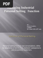 Download Managing Industrial Personal Selling Function by Mandeep Raj SN219317063 doc pdf