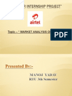 "Summer Internship Project": Topic - " Market Analysis of Airtel "