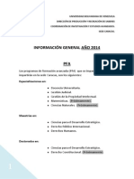 Informacion General Postgrados 2014