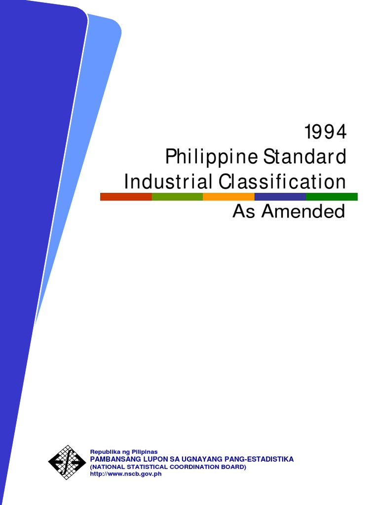Philippine Standard Industrial Codes | PDF | Alcoholic Drinks | Iron Ore