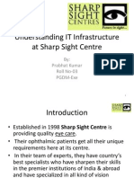 Understanding IT Infrastructure at Sharp Sight Centre: By: Prabhat Kumar Roll No-03 PGDM-Exe