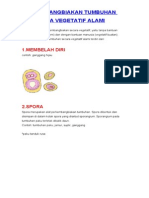 Perkembangbiakan Tumbuhan Secara Vegetatif Alami