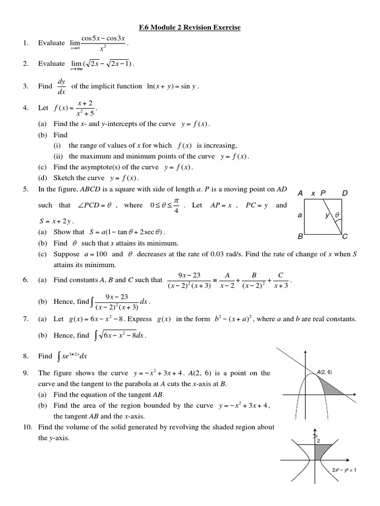 Module 2 Revision Exercises | PDF