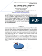 The Importance of Nuclear Energy Utilization For Electricity Generation in Bangladesh