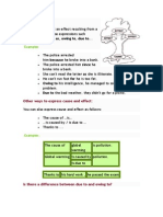 Cause and Effect: Examples