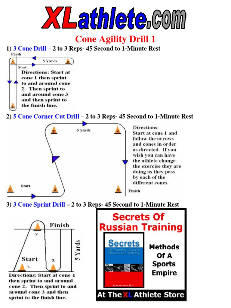 Drill Sheet Cone Agility Drills