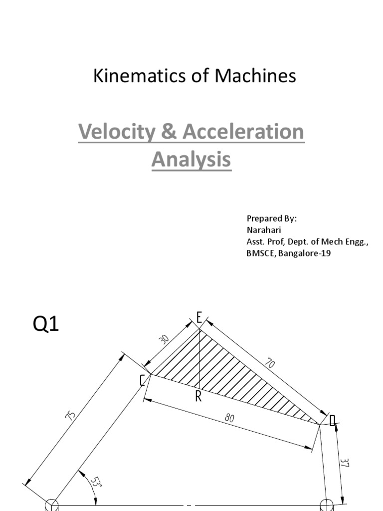 Kinematics: Velocity & Acceleration Analysis | PDF | Science ...