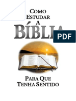 Como Estudar a Biblia