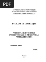 Viitorul Arhitecturii Institutionale Si Implicatiile Asupra Pesc/pesa