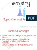 IGCSE Chemistry: Chemical Reactions - Notes