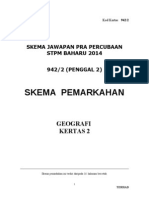 Skema Pra Percubaan Penggal 2 (2014)