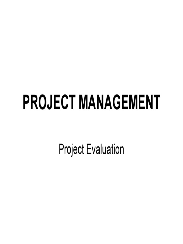 Project Evaluation Using NPV Method | PDF | Net Present Value ...