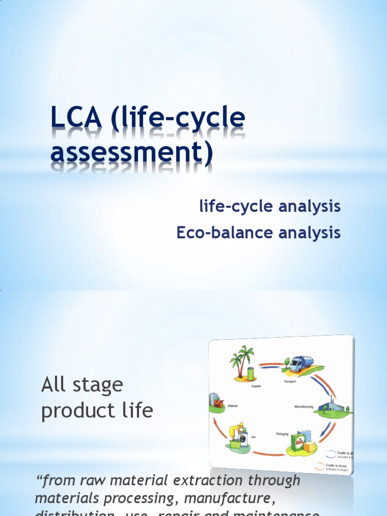 LCA (Life-Cycle Assessment) | PDF | Life Cycle Assessment | Natural ...