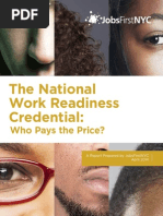 Download The National Work Readiness Credential Who Pays the Price JobsFirstNYC April 20141 by Chris Bragg SN219390153 doc pdf