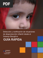 GUIA RAPIDA Deteccion y Notificacion de Situaciones de Desproteccion Infantil Desde El SISTEMA EDUCATIVO