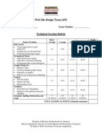 435 Web Site Design Team Technical Rubric 2014