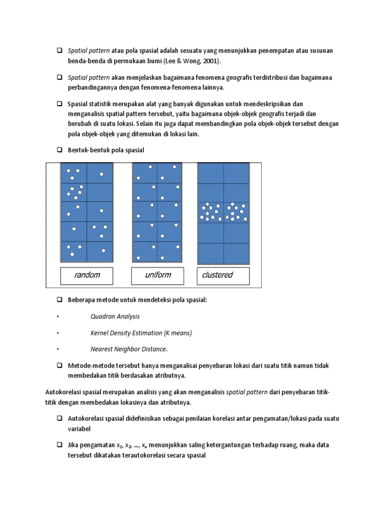 Metode Analisis Pola Spasial | PDF
