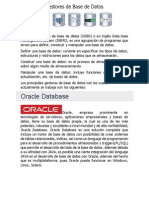 Gestores de Base de Datos