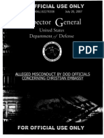 DoD Inspector General Report On Christian Embassy