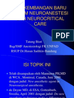 Perkembangan Baru Dalam Neuroanestesi Dan Neurocritical Care