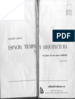 Giedion Espacio Tiempo Arquitectura Indice - LP