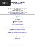 Pre-Critical Exegesis Explained | PDF | Exegesis | Hermeneutics