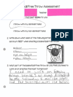 Basketball Free Throw Assessment Student