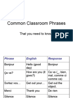 Common Classroom Phrases French