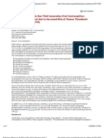 Publication Petition To The FDA To Ban Third Generation Oral Contraceptives Containing Desogestrel Due To Increased Risk of Venous Thrombosis (HRG Publication #1799)