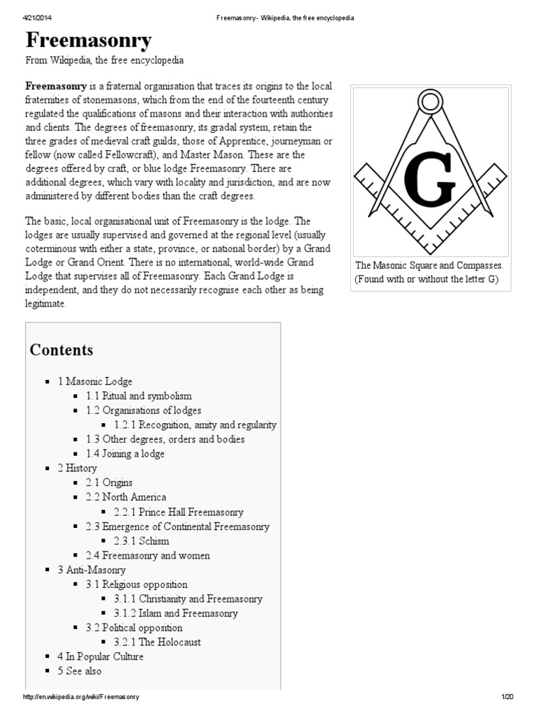 Freemasonry Freemasonry Masonic Lodge Free 30day Trial Scribd