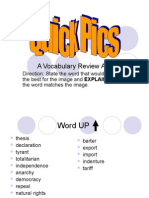 1st Vocabulary - Quick Pics