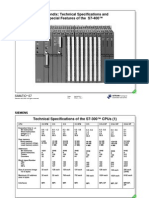 Appendix: Technical Specifications and Special Features of The S7-400