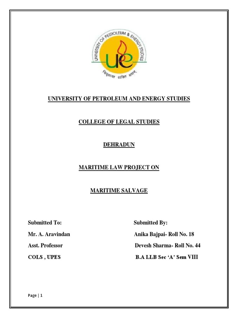 Maritime Salvage PDF Marine Salvage Admiralty Law