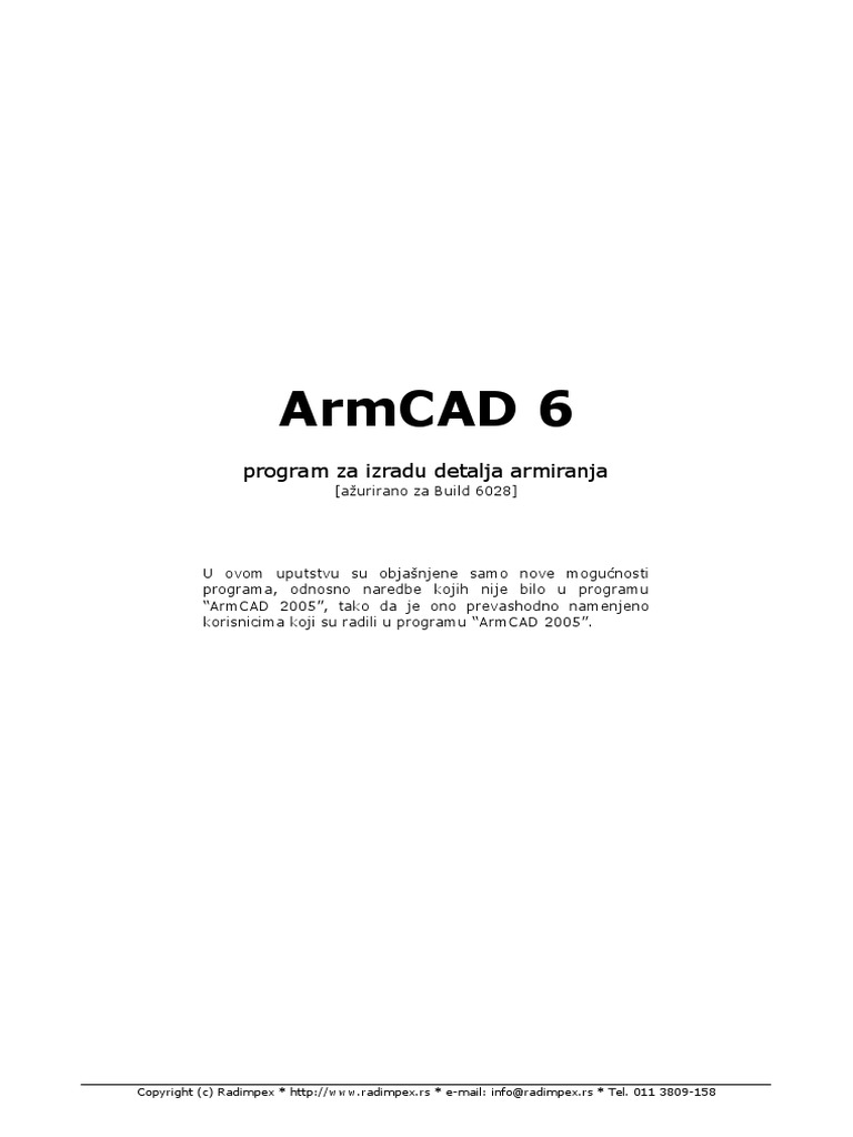 Armcad 6 Dif SRB | PDF