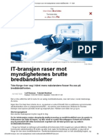 IT-bransjen Raser Mot Myndighetenes Brutte Bredbåndsløfter - IT - E24