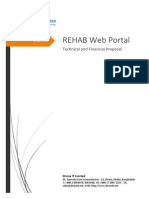 Technical and Financial Proposal For REHAB Web Portal