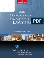Management Program For Lawyers at Yale University 2014